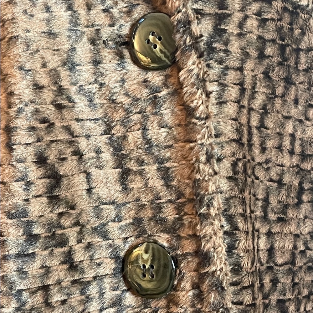Kelly & Diane Faux Fur Cropped Coat Women’s Size 10 Swing Style Soft Velvety - Picture 4 of 6
